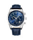 ფოტო #2 პროდუქტის Men's Monaco Blue Leather , Blue Dial , 44mm Round Watch