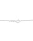 ფოტო #6 პროდუქტის Diamond Flower Burst Cluster 18" Pendant Necklace (1/10 ct. t.w.) in Sterling Silver, Created for Macy's