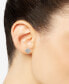ფოტო #2 პროდუქტის Diamond Cluster Stud Earrings (1/10 ct. t.w.) in Sterling Silver, Created for Macy's