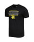 ფოტო #3 პროდუქტის Men's Black, Gold San Diego Padres Badge T-shirt and Pants Sleep Set