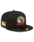 Фото #1 товара Men's Black Arizona Cardinals 2022 Salute To Service 59FIFTY Fitted Hat