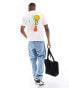 Another Influence boxy Cannes print t-shirt in white