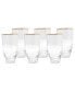 Фото #1 товара Высокие стаканы для хайбол Vivience shaped Bottom Rim, набор из 6 шт.