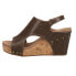 Фото #3 товара Corkys Tiffanee Studded Wedge Womens Brown Casual Sandals 41-0266-SADD