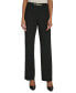 Фото #1 товара PARIS Women's Chain-Trim Straight-Leg Pants