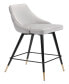Фото #2 товара 36" Steel, Polyester Piccolo Pencil Legs Counter Chair