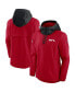 ფოტო #1 პროდუქტის Men's Red Atlanta Falcons Sideline Player Quarter-Zip Jacket