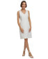 ფოტო #1 პროდუქტის Women's Fringe-Trim Sheath Dress