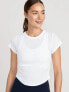 Фото #1 товара UltraLite Cropped Rib-Knit T-Shirt