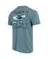 Фото #4 товара Men's Blue Clemson Tigers State Scenery Comfort Colors T-shirt