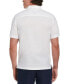 Men's Guayabera Short Sleeve Button-Front Embroidered-Panel Shirt