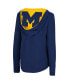 Women's Navy Michigan Wolverines Catalina Hoodie Long Sleeve T-shirt