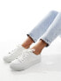 Фото #9 товара AllSaints Milla leather chunky sole trainers in white