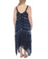 Фото #2 товара Платье-рубашка средней длины Raviya Plus Size Tie-Dyed Handkerchief Cover-Up для пляжа