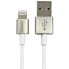Фото #1 товара StarTech.com 1 m (3 ft.) USB to Lightning Cable - iPhone / iPad / iPod Charger Cable - Lightning to USB Cable - Apple MFi Certified - Metal - White - 1 m - Lightning - USB A - Male - Male - White