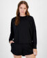 Фото #6 товара Women's Long-Sleeve Chest-Pocket T-Shirt, Created for Macy's