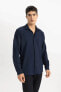 Рубашка Defacto Blue Casual B7384AX/NV64