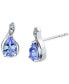 Фото #2 товара Tanzanite (7/8 ct. t.w.) & Diamond Accent Stud Earrings in 14k White Gold