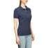 Фото #1 товара Page & Tuttle Solid Jersey Short Sleeve Polo Shirt Womens Blue Casual P39919-DKN