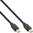 Фото #2 товара InLine Mini DisplayPort 1.4 Cable M/M - black/gold - 1m