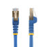 Фото #4 товара 7m CAT6a Ethernet Cable - 10 Gigabit Shielded Snagless RJ45 100W PoE Patch Cord - 10GbE STP Network Cable w/Strain Relief - Blue Fluke Tested/Wiring is UL Certified/TIA - 7 m - Cat6a - S/UTP (STP) - RJ-45 - RJ-45