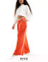 Фото #1 товара River Island petite contrast side stripe trouser in red