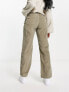 Фото #2 товара Hollister cord dad trouser in green