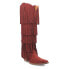 Dingo Wild Child Fringe Snip Toe Cowboy Womens Red Casual Boots DI276-605