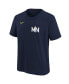 ფოტო #2 პროდუქტის Big Boys and Girls Navy Minnesota Twins 2024 City Connect Wordmark T-Shirt