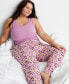 Фото #4 товара Women's Jogger Pajama Pants XS-3X, Created for Macy's