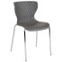 Фото #4 товара Lowell Contemporary Design Gray Plastic Stack Chair
