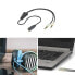Фото #5 товара Wentronic Audio Adapter (Headphones > Notebook) - 0.4 m - 2 x 3.5mm - Male - 3.5mm - Female - 0.4 m - Black