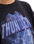 Фото #3 товара ONLY thunder rhinestone t-shirt in washed black