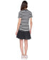 Women's Striped Short-Sleeve Dress