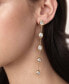 ფოტო #3 პროდუქტის Multi-Crystal Teardrop Earrings in 18K Gold Plating