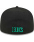 Men's Kelly Green, Black Boston Celtics Gameday Wordmark 59FIFTY Fitted Hat