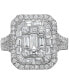 Фото #5 товара EFFY® Diamond Cluster Statement Ring (2 ct. t.w.) in 14k White Gold