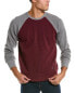 Фото #1 товара Brooks Brothers Rib Raglan Sweatshirt Men's Red S