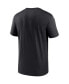 ფოტო #3 პროდუქტის Men's Black Colorado Rockies Wordmark Legend Performance Big & Tall T-shirt