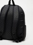 Vans old skool check backpack in black and dark grey