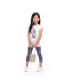 ფოტო #2 პროდუქტის Toddler, Child Girls Annie Pineapple Oatmeal Graphic Jersey Tunic Top