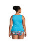 Фото #4 товара Plus Size Chlorine Resistant High Neck UPF 50 Sun Protection Modest Tankini Swimsuit Top