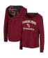 Фото #1 товара Women's Garnet Florida State Seminoles Catalina Hoodie Long Sleeve T-Shirt