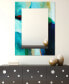 Фото #4 товара Reverse Printed Tempered Art Glass with Rectangular Beveled Mirror Wall Decor - 48" x 36''