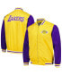 ფოტო #1 პროდუქტის Men's Yellow Los Angeles Lakers Full-Zip Bomber Jacket