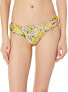 Фото #1 товара Lucky Brand Women's 181801 Side Shirred Hipster Bikini Bottom Swimwear Size S