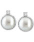 Фото #4 товара Серьги eFFY Cultured Freshwater Pearl & White Topaz