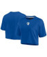 ფოტო #3 პროდუქტის Women's Royal Los Angeles Rams Super Soft Short Sleeve Cropped T-shirt