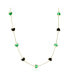 Фото #1 товара The Lovery malachite and Onyx Mixed Heart Station Necklace