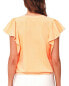 Sundry Amour Flounce Sleeve Sweatshirt Women's Orange 0